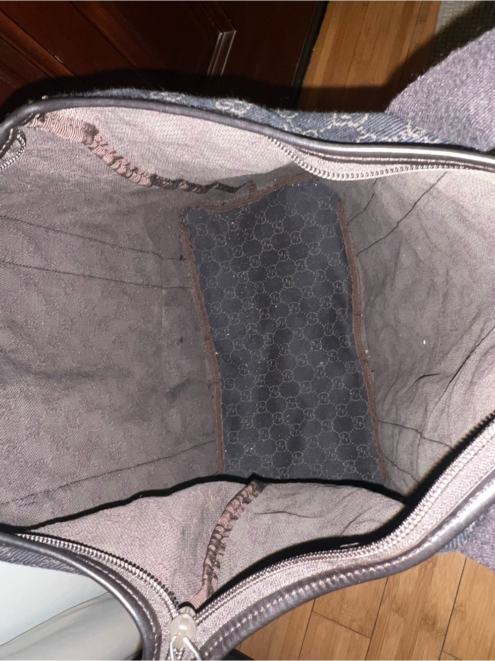 GUCCI CANVAS TOTE TRAVEL BAG - Picture 7 of 16